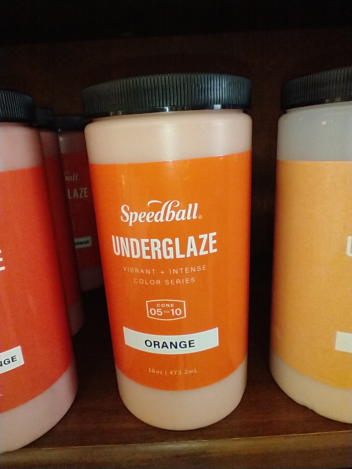Orange underglaze