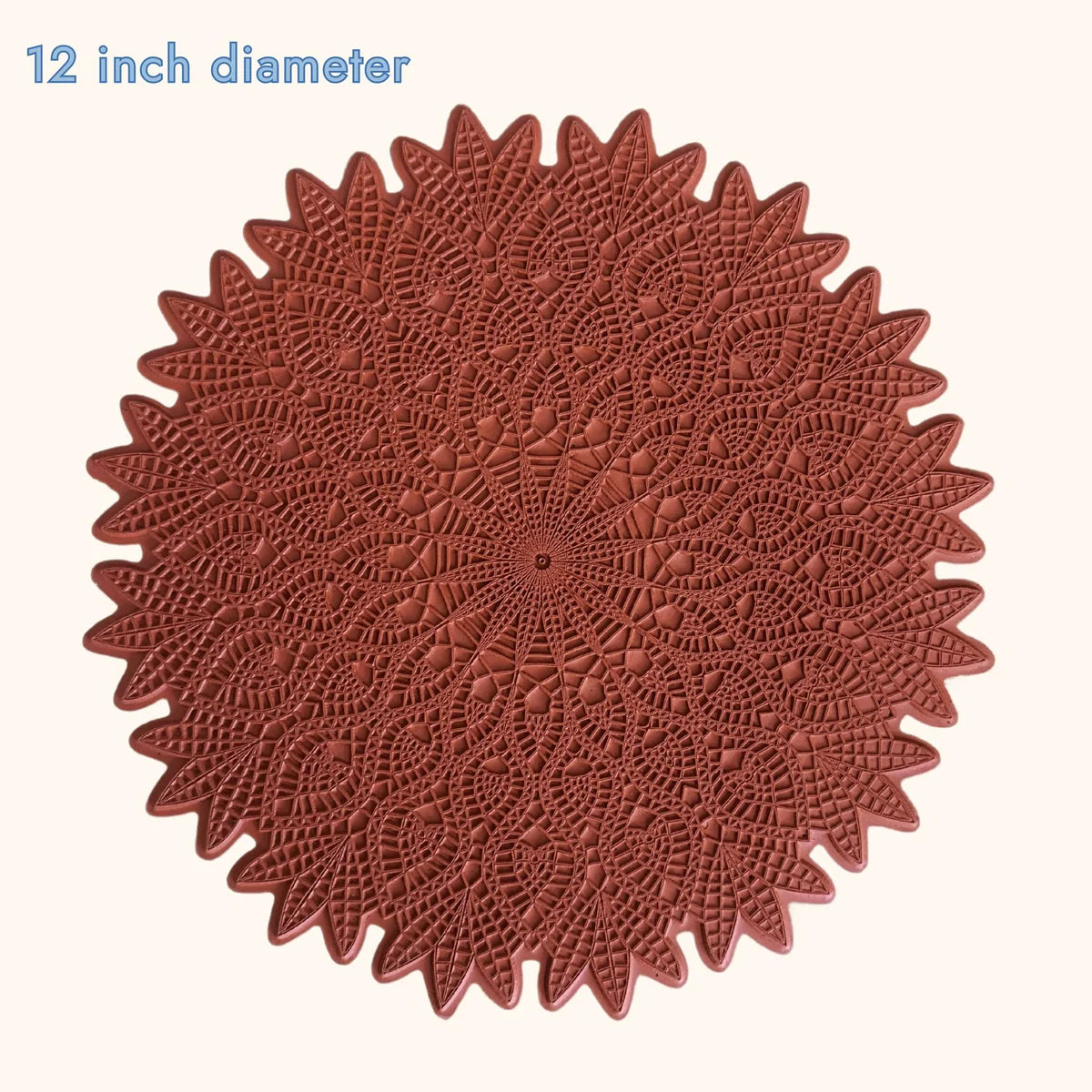 12" - Solar Radiance - Mandala Texture Mat