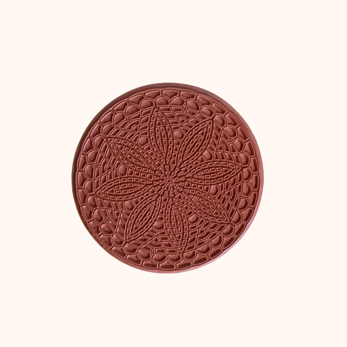 4.25" - Floral Rhapsody Mandala Texture Mat