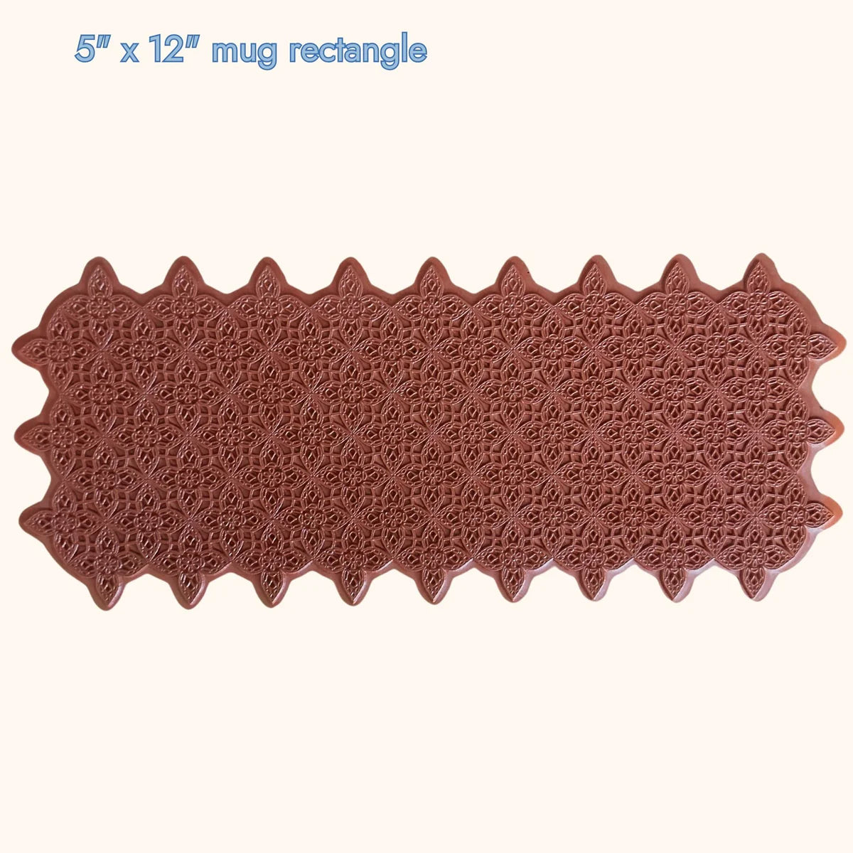 5" x 12" - Petal Prism - Mandala Texture Mat