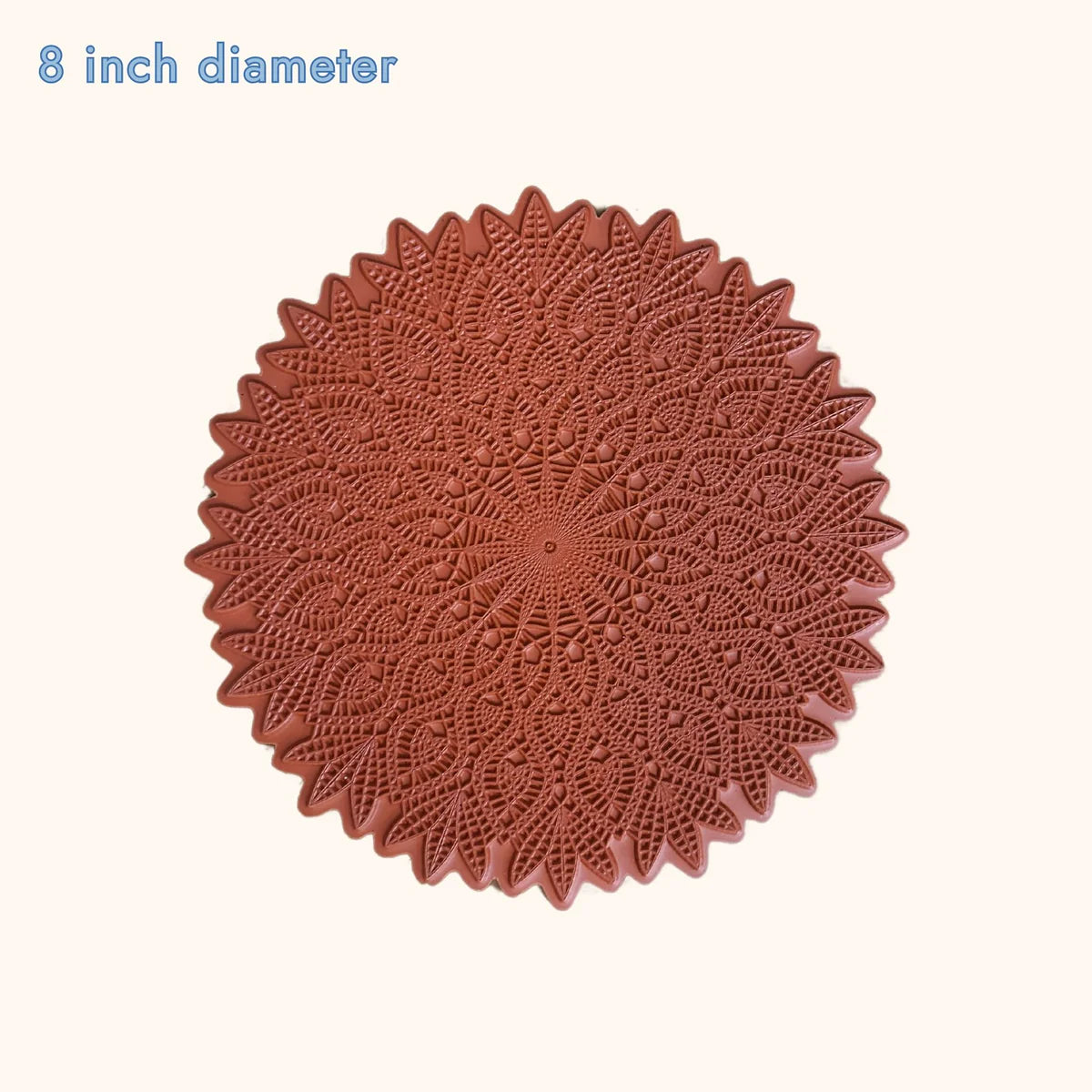 8" - Solar Radiance - Mandala Texture Mat