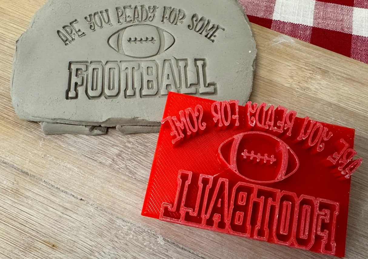 "Are You Ready for Some Football" word stamp