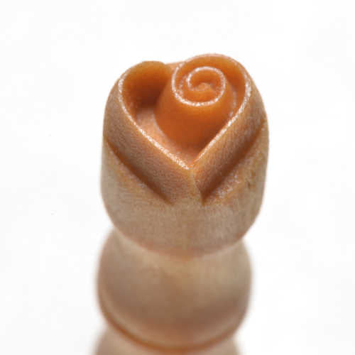Smr-067 Mini Round Stamp – Heart with Spiral