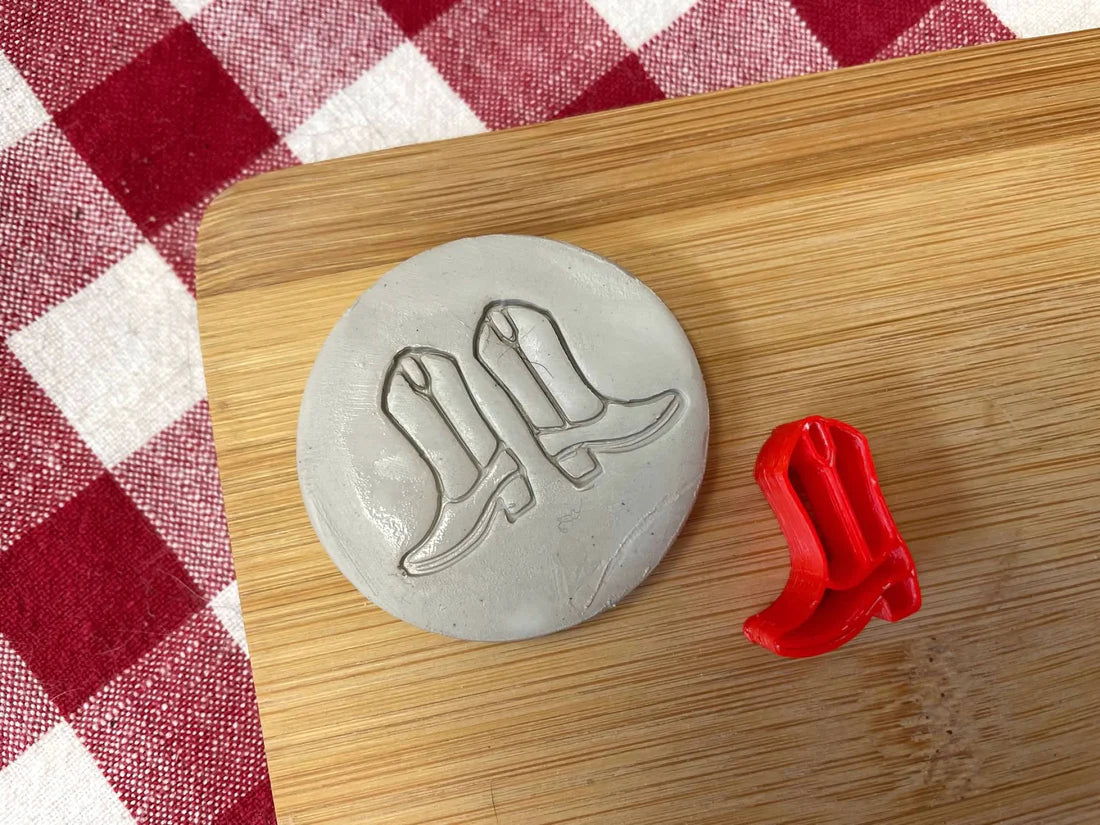Mini Boot Pottery Stamp