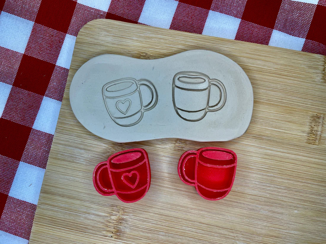 Mini Mug with or with out Heart Pottery Stamp