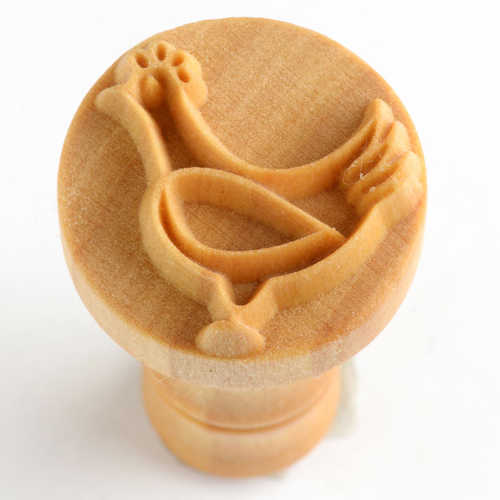 Scm-013 Medium Round Stamp – Chicken