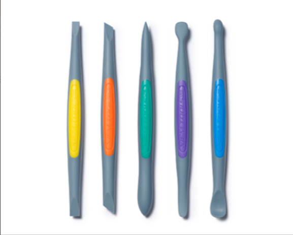 Clay Finishing Tools: Flex-Firm Silicone Set (5pcs)
