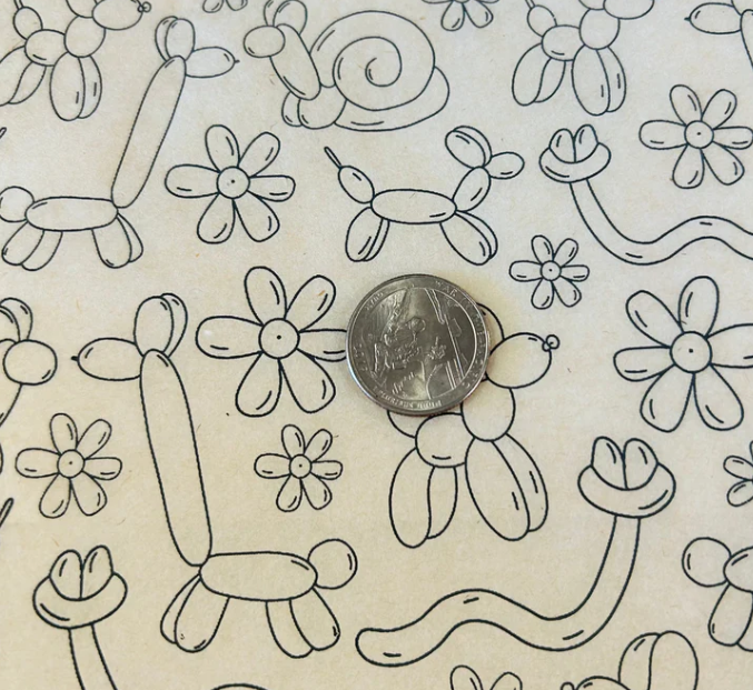 Balloon Animals Underglaze Transfer