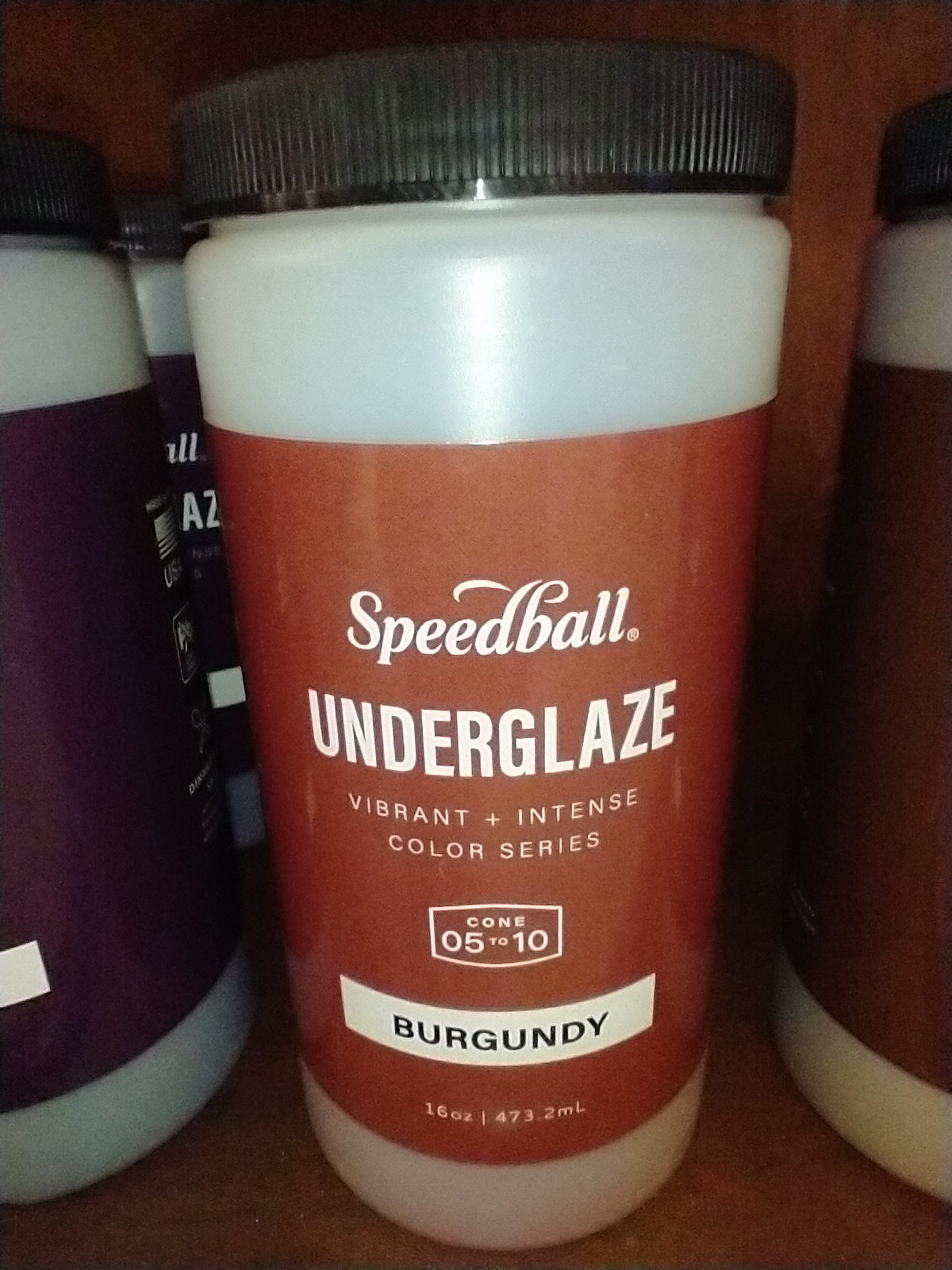 Burgundy underglaze