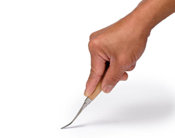 Potter's Fetling Knife - Double Edges 2" (L Blade)