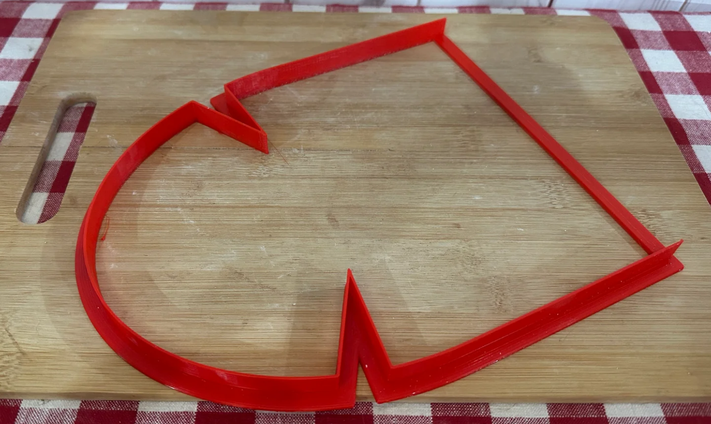 Fold up Oblong Bowl Clay Cutter Template - Kathy Skaggs' Design - Nesting tray