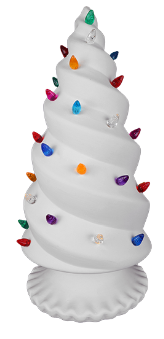 Christmas Tree (Spiral, Lighted) GLAZING Workshop