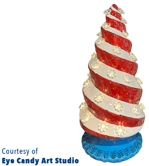 Christmas Tree (Spiral, Lighted) GLAZING Workshop