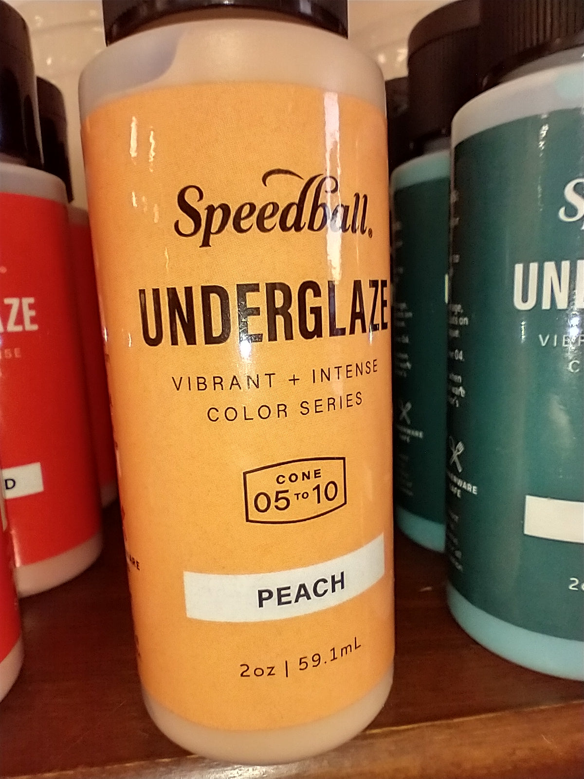 Peach underglaze