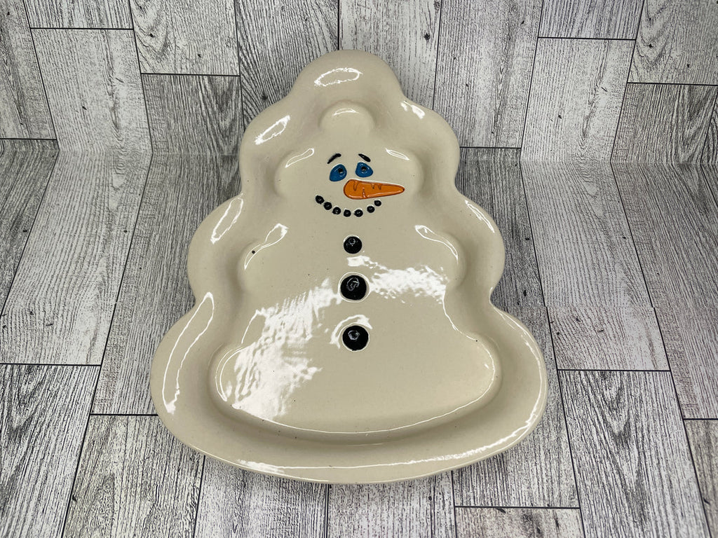 Snowman Faces - pottery stamp design (set of 3)