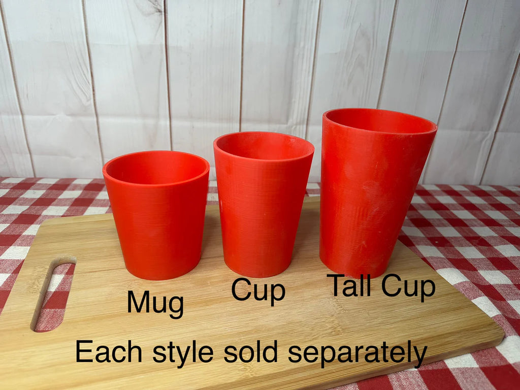 Tall Cup Form for Tall Cup Pottery Template - Form Only