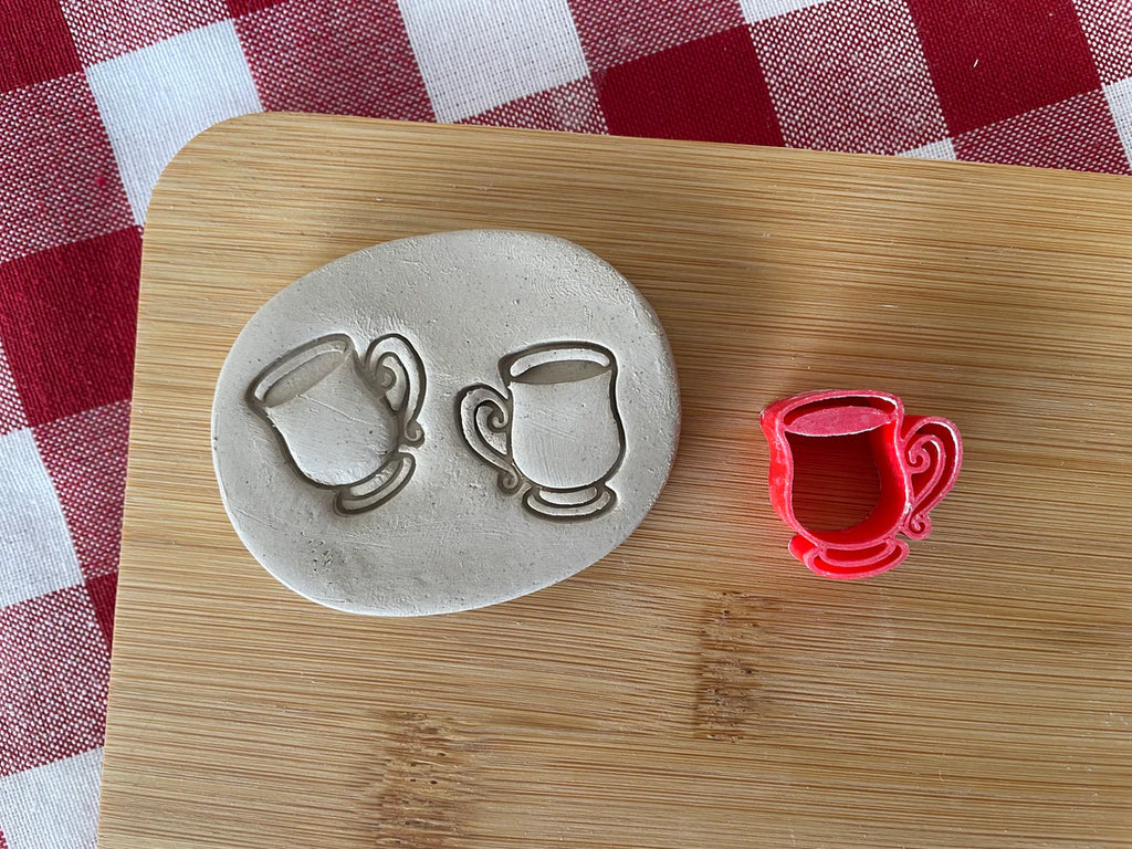Mini Whimsical Mug Pottery Stamp