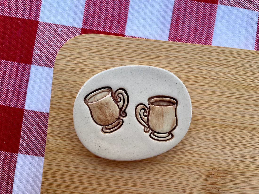Mini Whimsical Mug Pottery Stamp